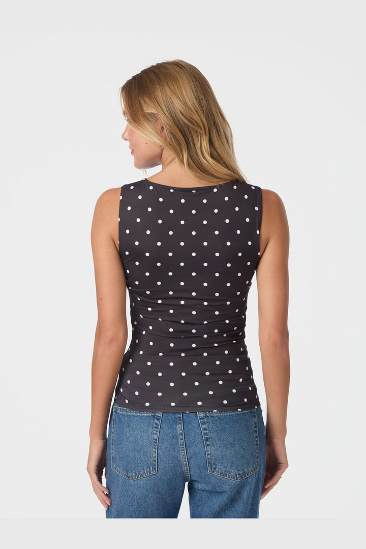 Neo Noir - Ditty Jersey Dot Top 167487 - 100 - Black