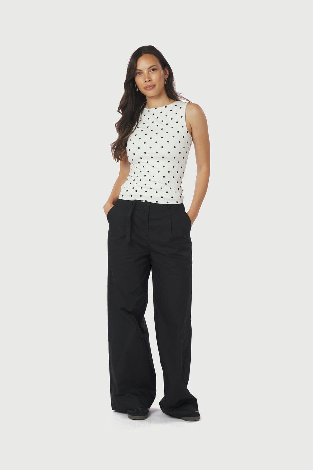 Neo Noir - Ditty Jersey Dot Top 167487 - 120 - White