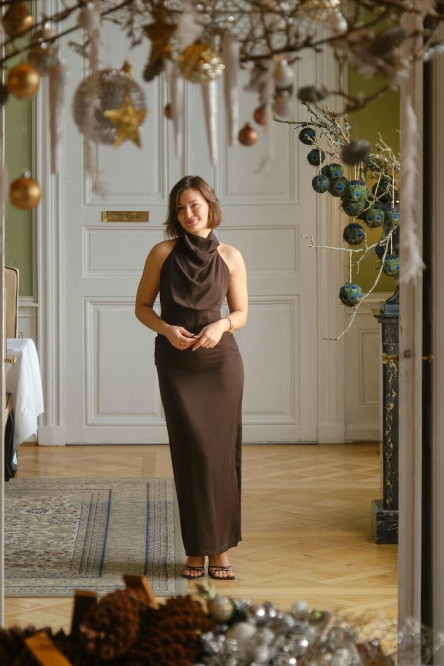 Neo Noir - Dunie Dress 166387 - 676 - Dark Brown Kjoler 