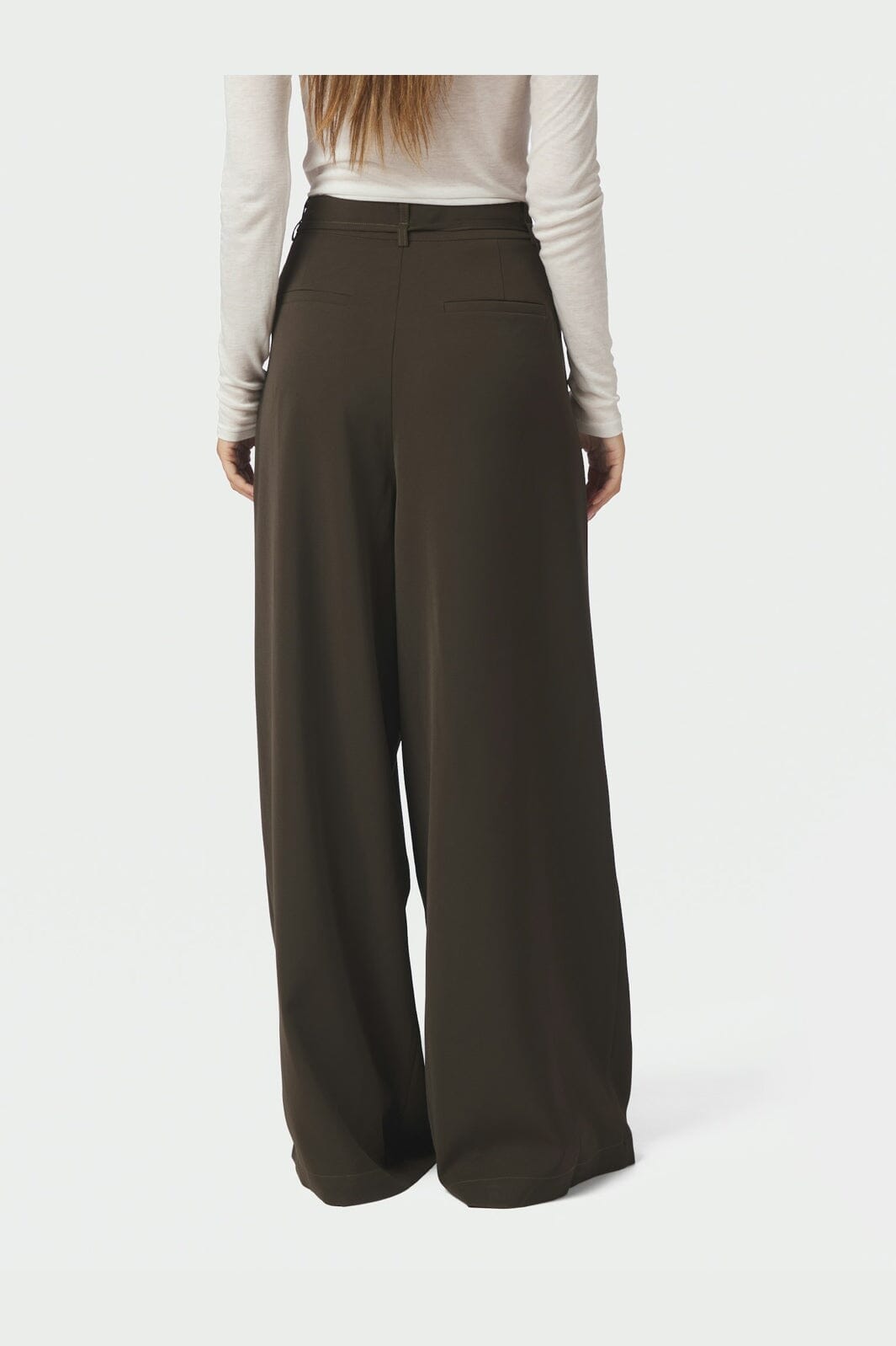 Neo Noir - Eddina Woven Pants 170464 - 676 - Dark Brown