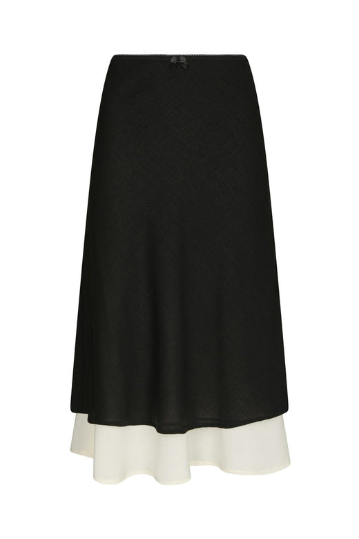 Neo Noir - Elinor Chiffon Skirt 168109 - 100 - Black