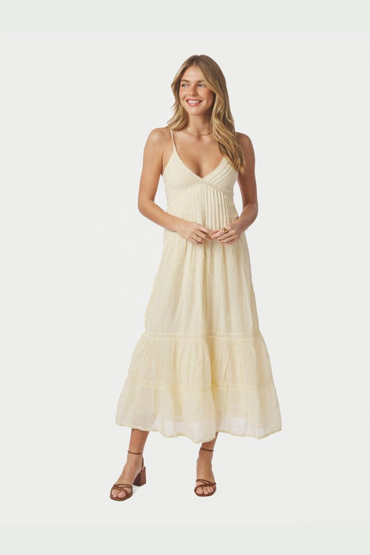 Neo Noir - Elorie S Voile Dress 169065 - 416 - Butter Yellow