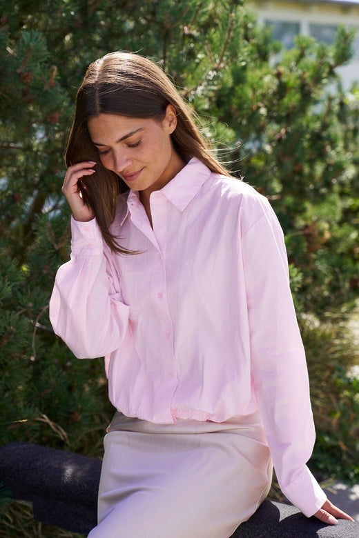 Neo Noir - Emmana C Poplin Shirt 167941 - 754 - Light Pink Skjorter 
