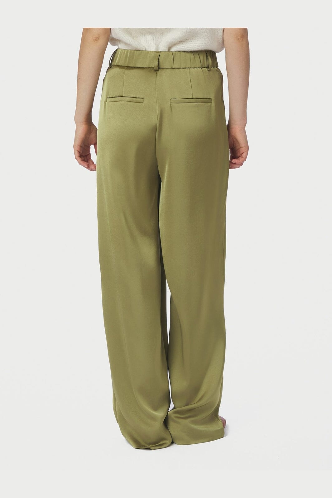 Neo Noir - Emmett Heavy Sateen Pants 164136 - 340 - Sage Green