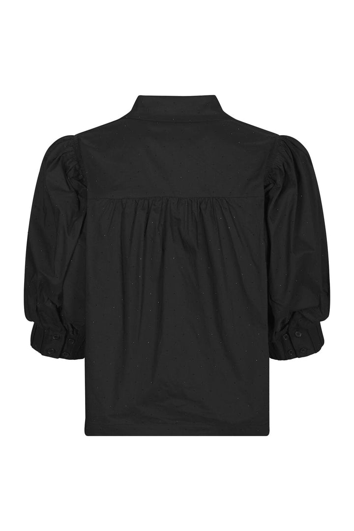 Neo Noir - Etta Poplin Bedazz Shirt 170771 - 100 - Black