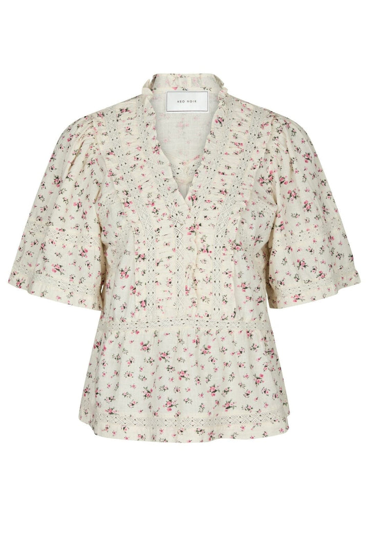 Neo Noir - Evienne Floral Blush Top 165626 - 165 - Rose