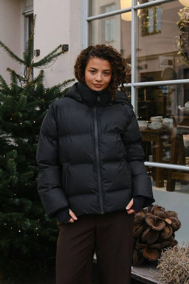 Neo Noir - Fox C Puffer Jacket - Black Jakker 