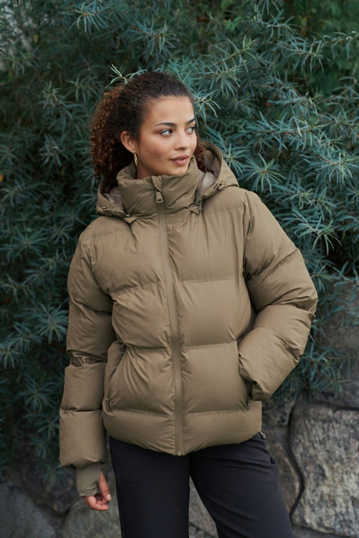 Neo Noir - Fox C Puffer Jacket - Dark Taupe Jakker 