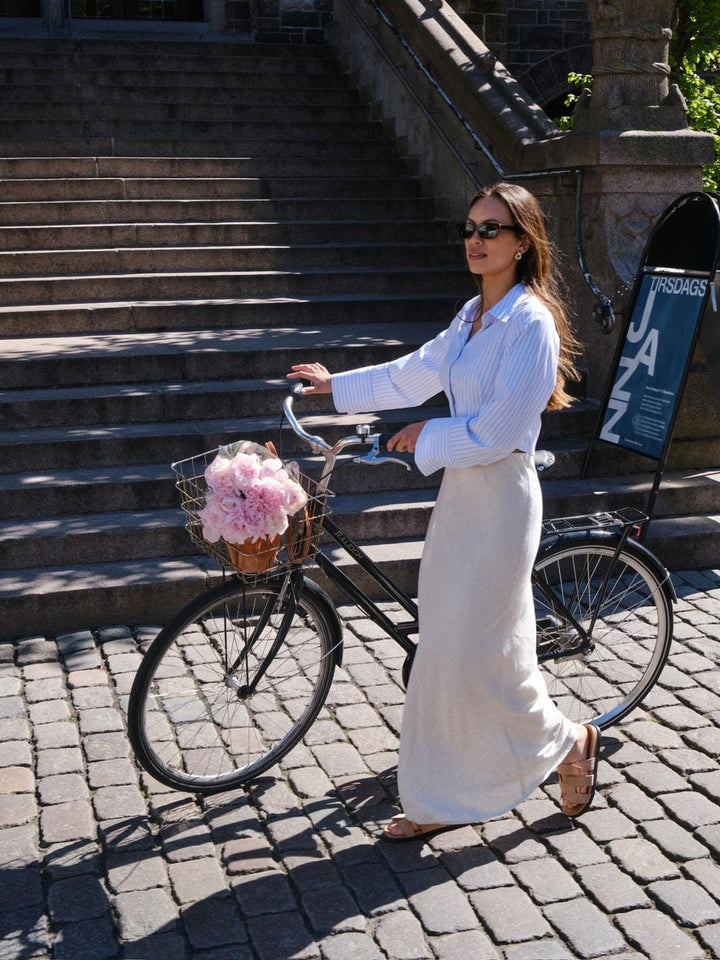 Forudbestilling - Neo Noir - Frost Slim Stripe Shirt 164945 - 120 - White Skjorter 