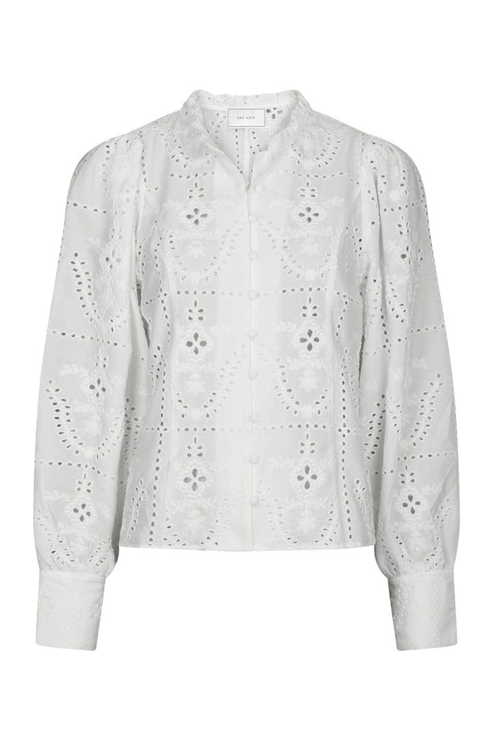 Neo Noir - Gilda Embroidery Blouse 167828 - 120 - White