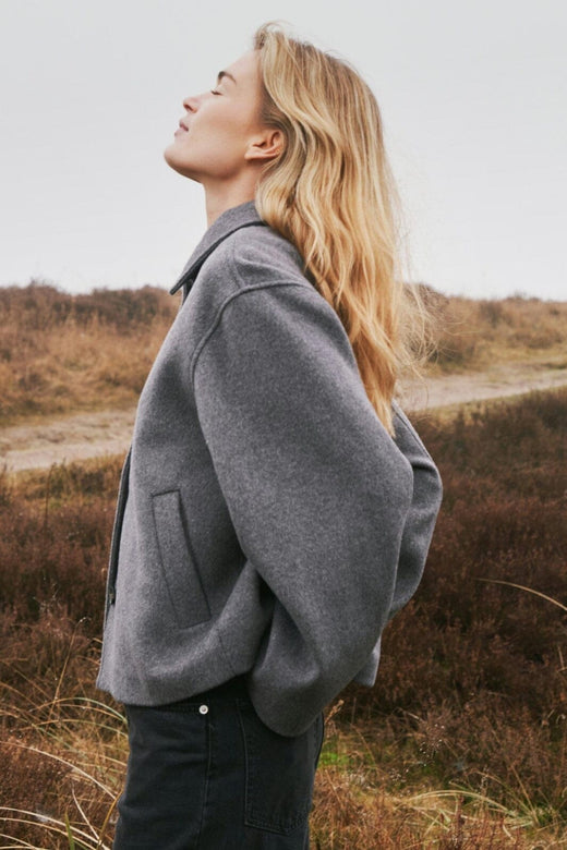 Neo Noir - Hamra Wool Jacket 162076 - 133 - Grey Melange