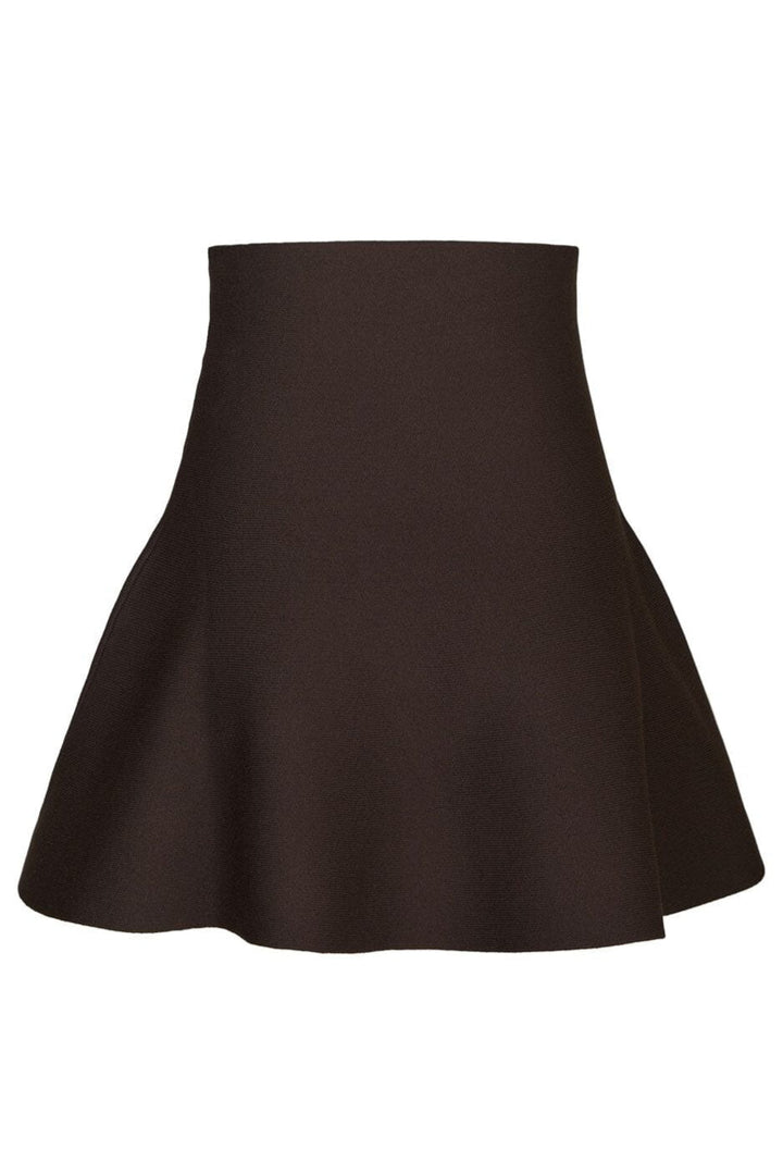 Neo Noir - Hanna Smooth Knit Skirt 165351 - 676 - Dark Brown