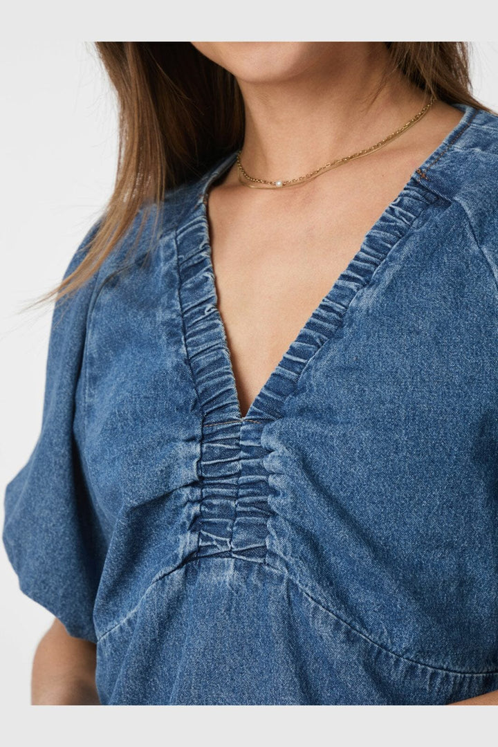 Neo Noir - Irina Denim Blouse 166512 - 140 - Blue