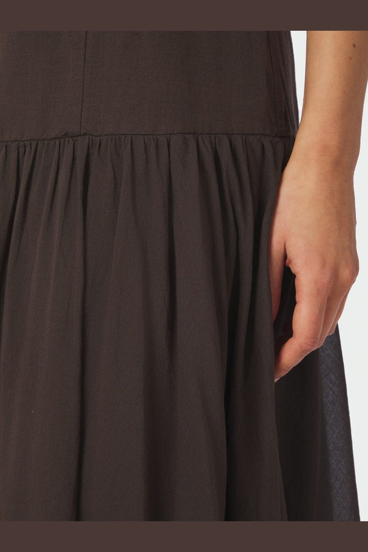 Neo Noir - Jackie S Voile Dress 165731 - 676 - Dark Brown