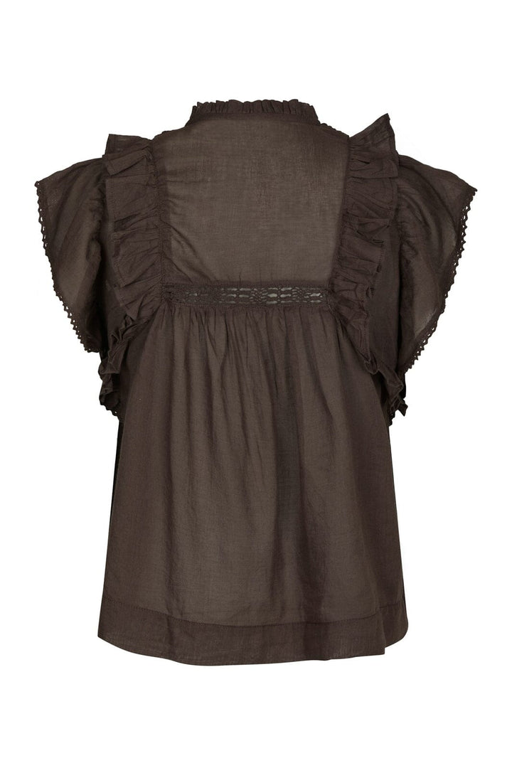 Neo Noir - Jayla S Voile Top 159881 - 676 - Dark Brown