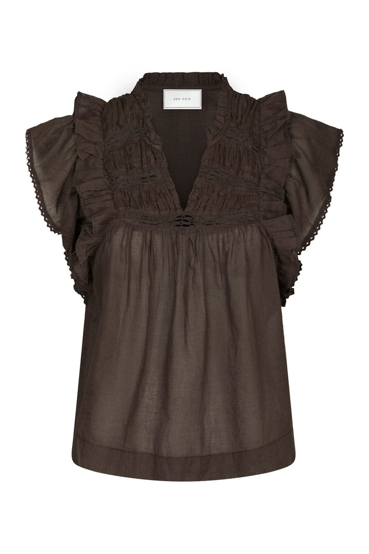 Neo Noir - Jayla S Voile Top 159881 - 676 - Dark Brown