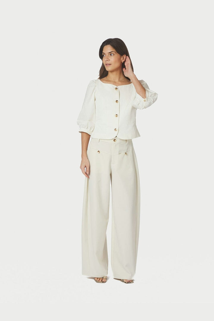 Neo Noir - Jeannie Twill Blouse 167719 - 121 - Off White