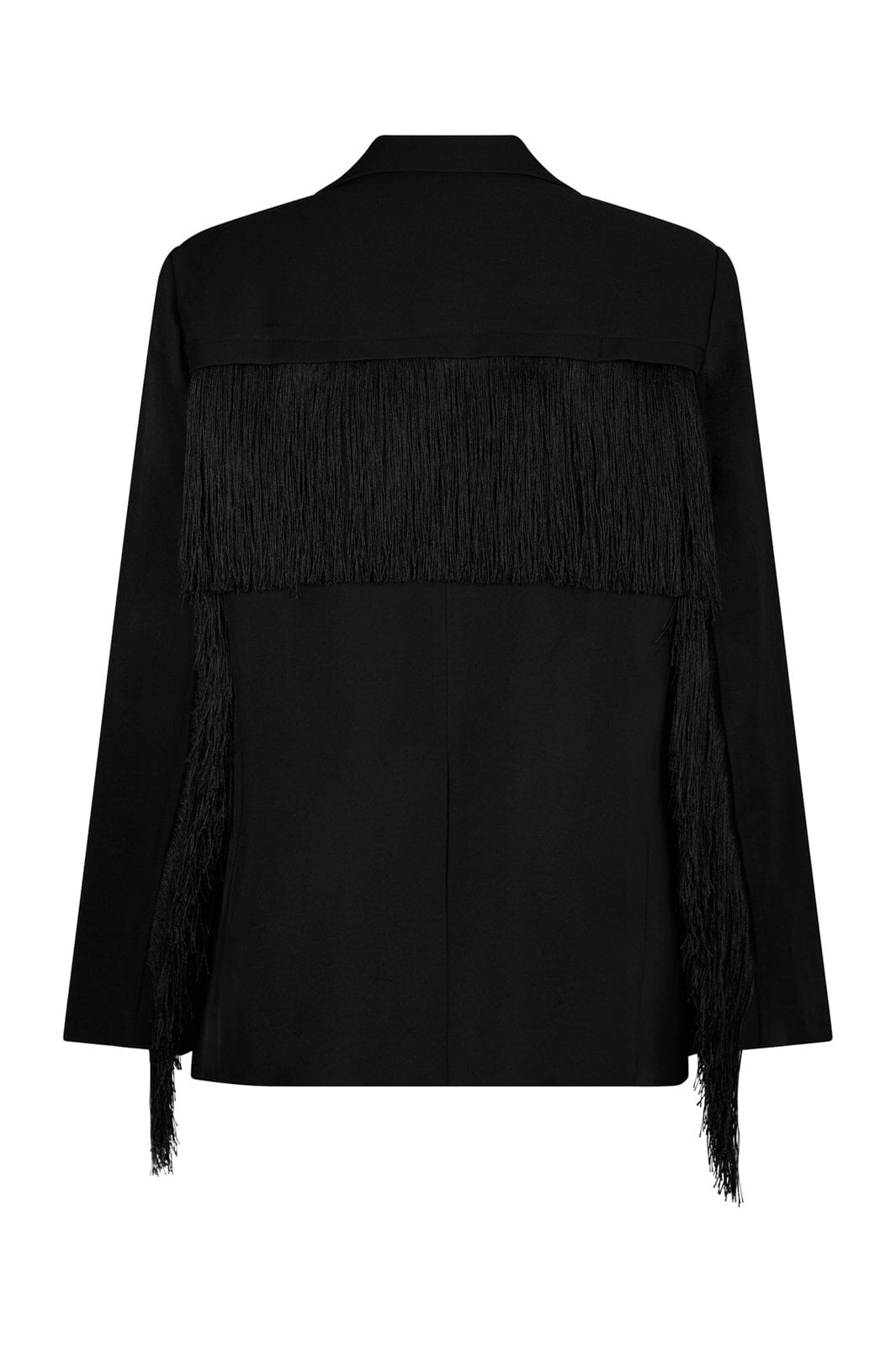 Neo Noir - Jelka Structure Fringe Blazer 168715 - 100 - Black