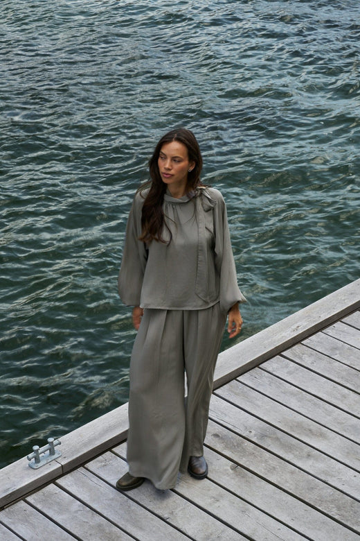 Neo Noir - Lana Pants 160769 - 189 - Warm Grey Bukser 
