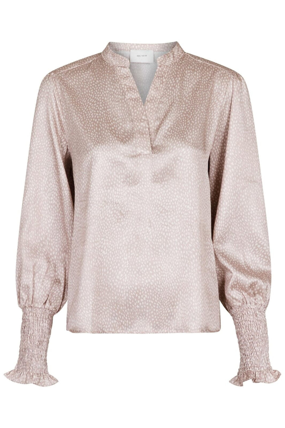 Neo Noir - Landa Floating Dot Blouse - Sand Bluser 