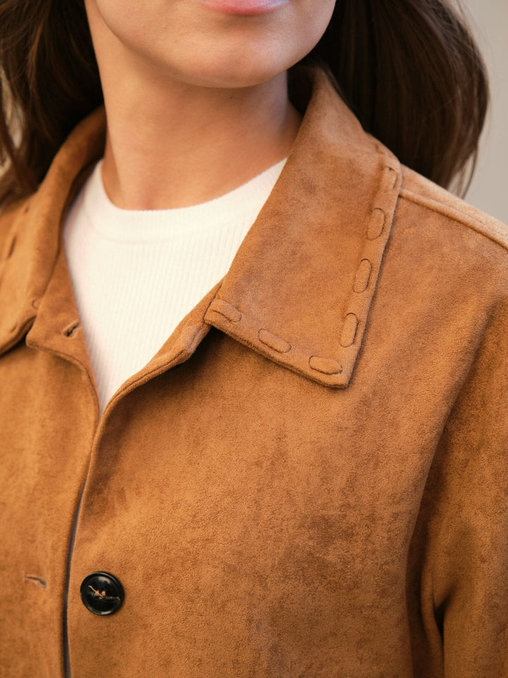 Neo Noir - Lauron Faux Suede Jacket 165915 - 604 - Cognac Jakker 