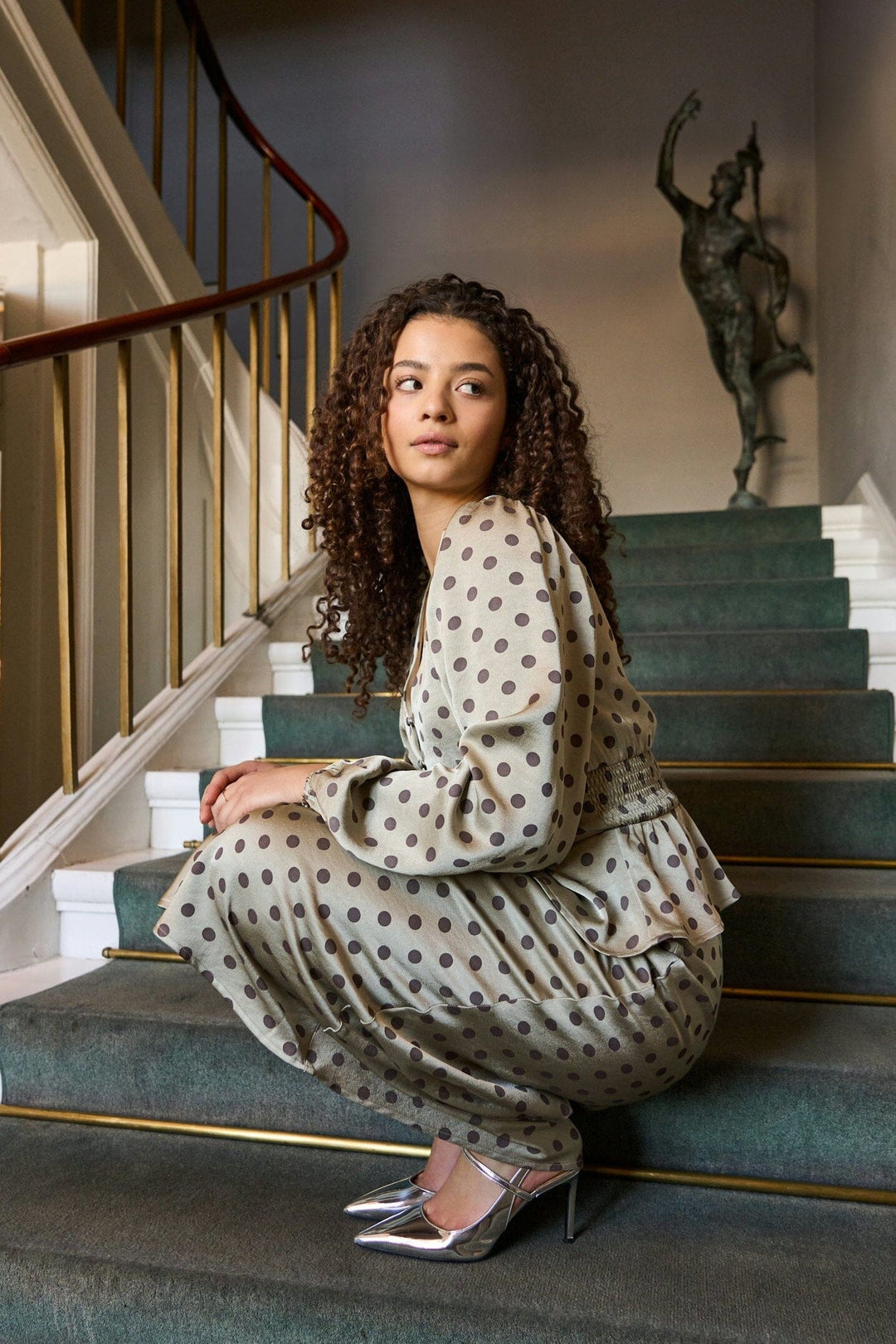 Neo Noir - Lola Dotted Skirt 167742 - 236 - Pistachio Nederdele 