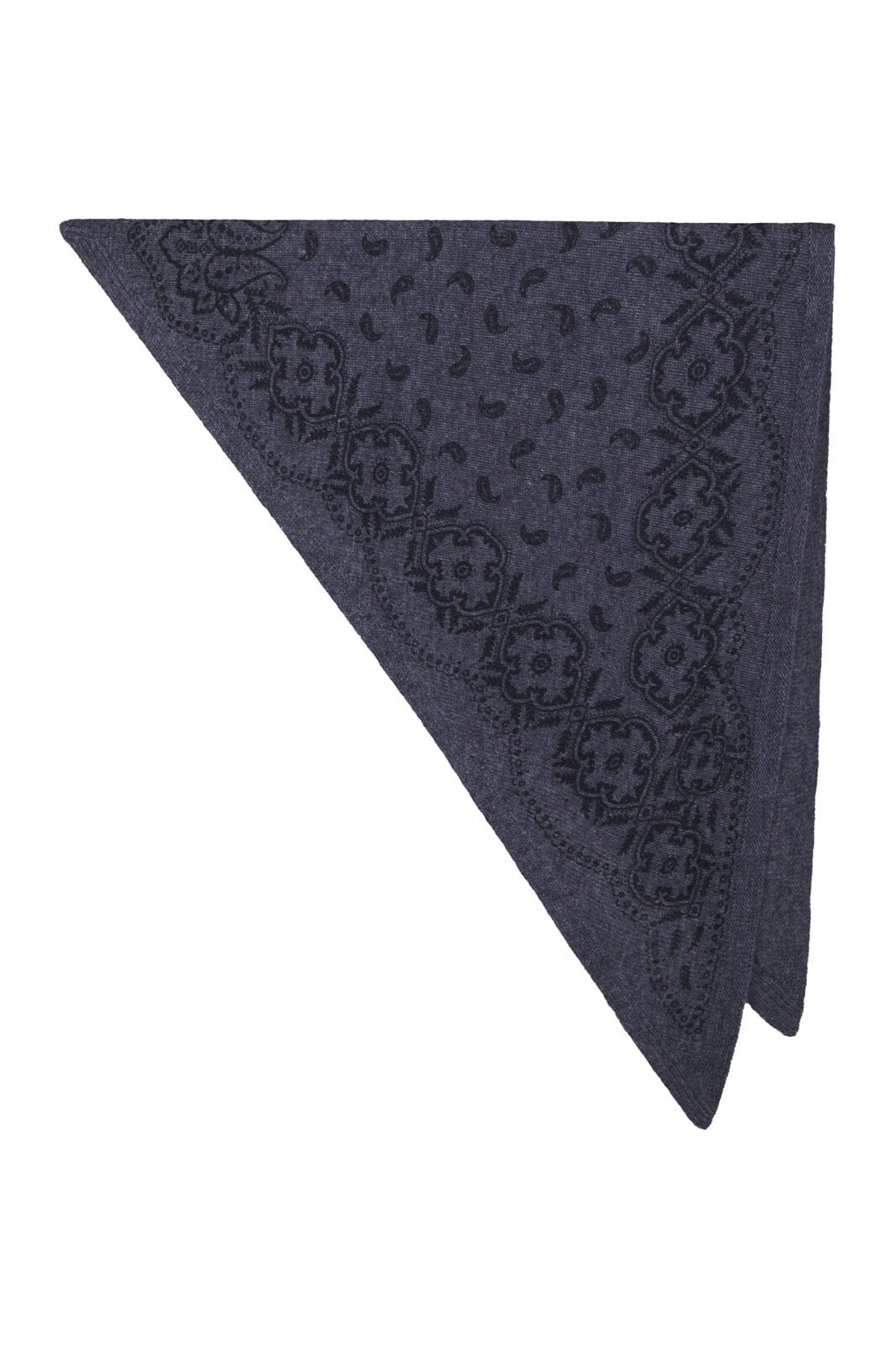 Neo Noir - Lolana Paisley Knit Scarf 170741 - 136 - Antracit Melange