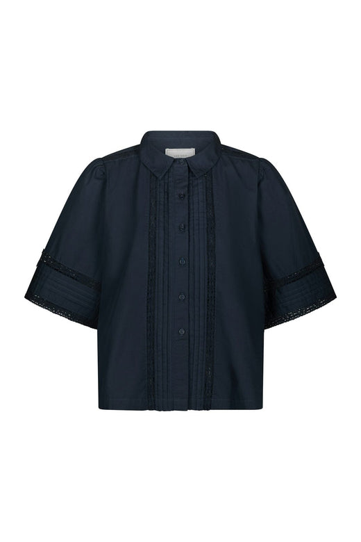 Neo Noir - Lotte C Poplin Shirt 169838 - 141 - Navy
