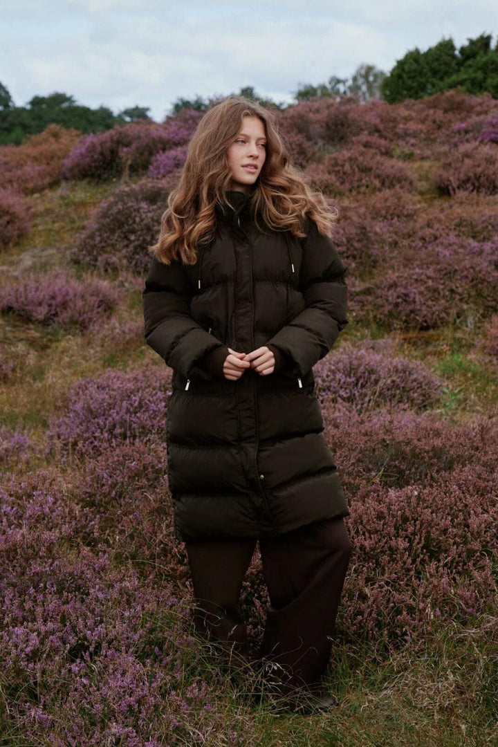 Neo Noir - Lucette Puffer Jacket 164885 - 676 - Dark Brown Jakker 