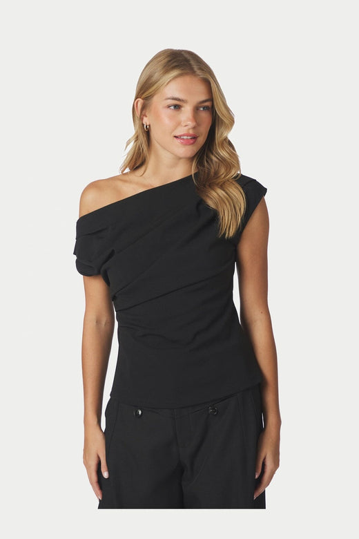 Neo Noir - Mabelle Drapy Top 168038 - 100 - Black
