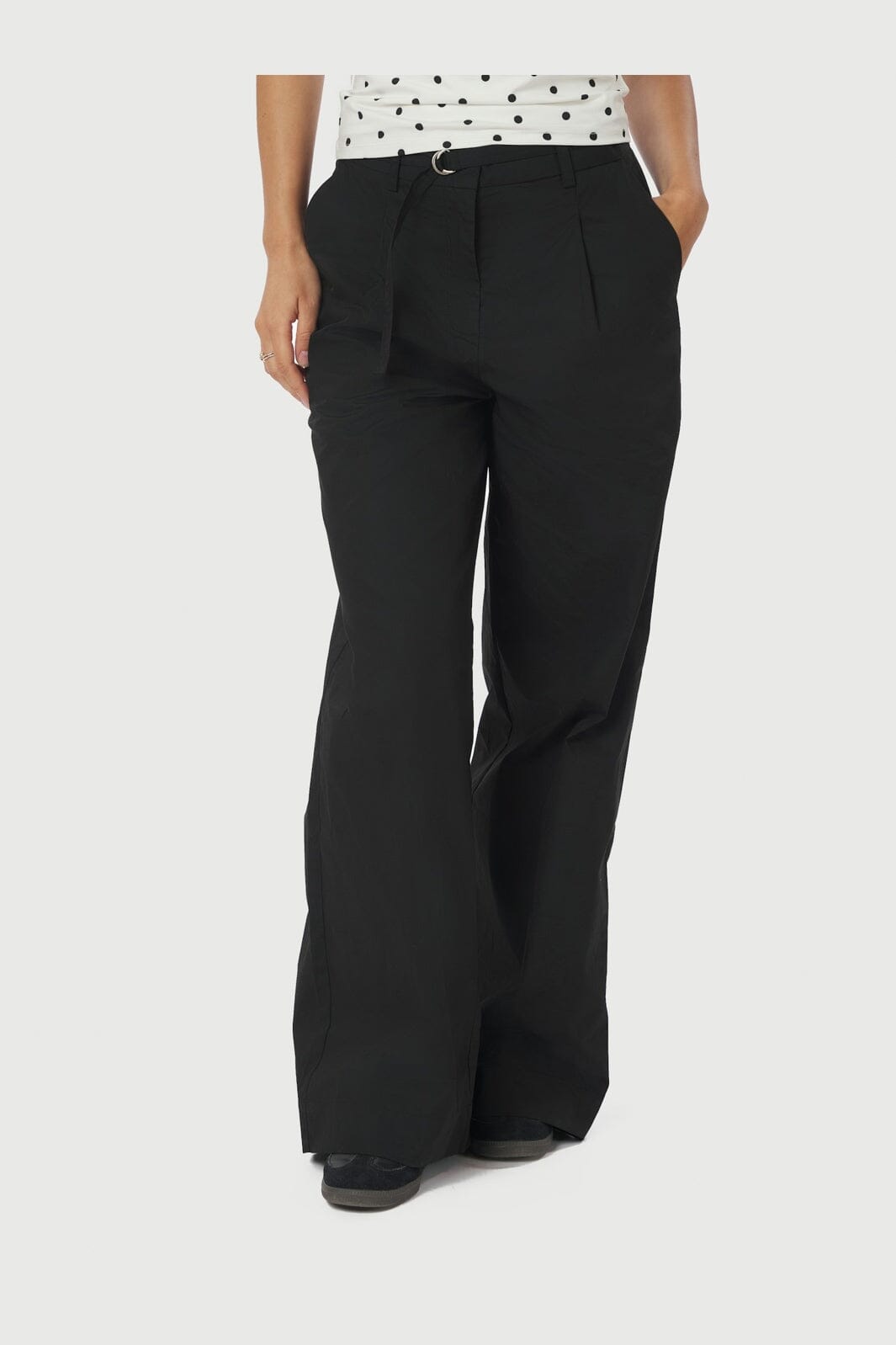 Neo Noir - Malba Poplin Pants 165795 - 100 - Black