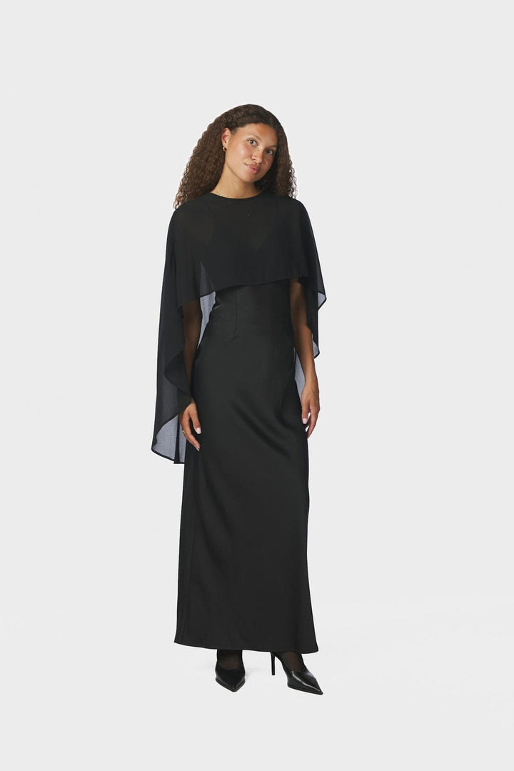 Neo Noir - Manufi Chiffon Cape 170836 - 100 - Black