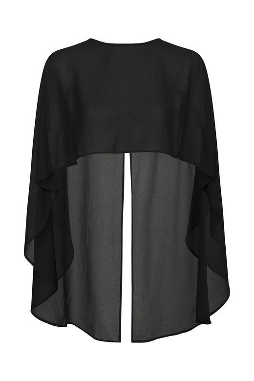 Neo Noir - Manufi Chiffon Cape 170836 - 100 - Black