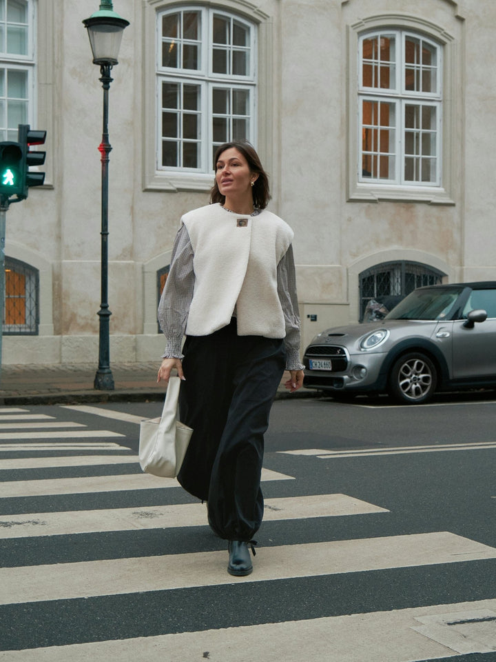 Neo Noir - Marcia Check Blouse 166893 - 306 - Dusty Brown Bluser 