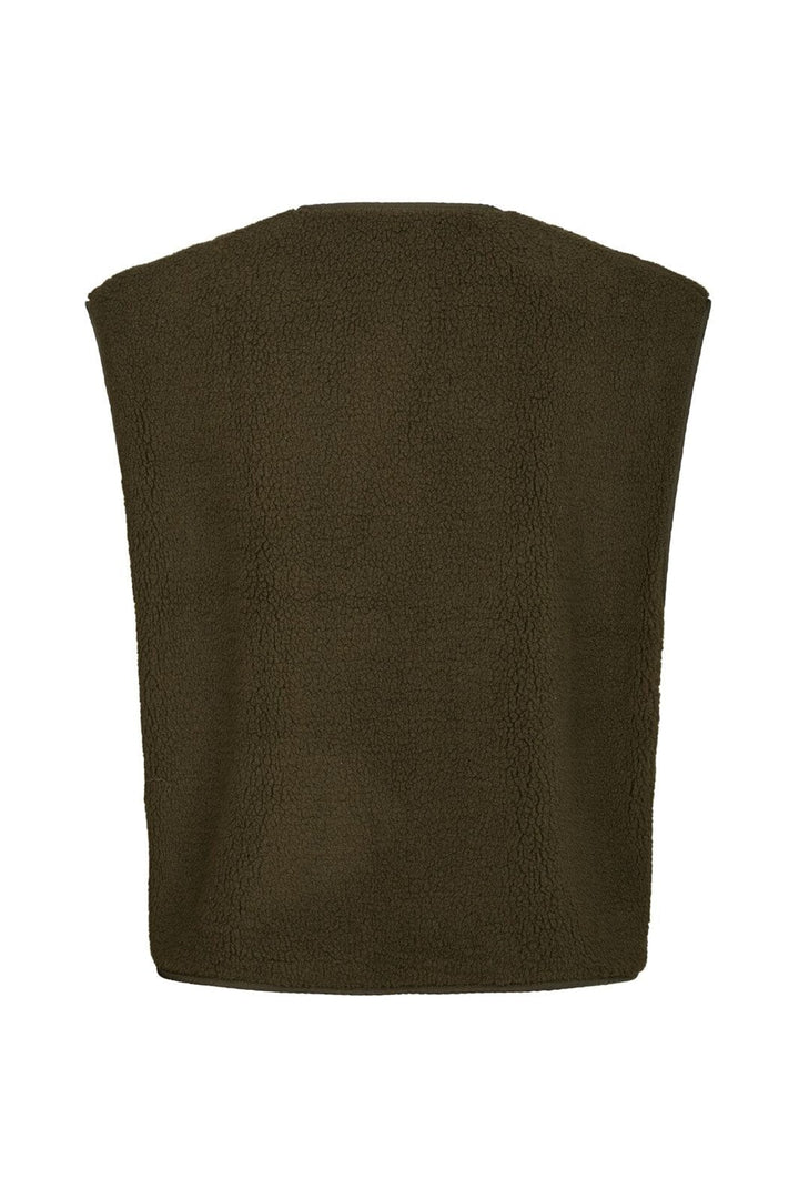 Neo Noir - Mariko Teddy Vest 164594 - 151 - Army