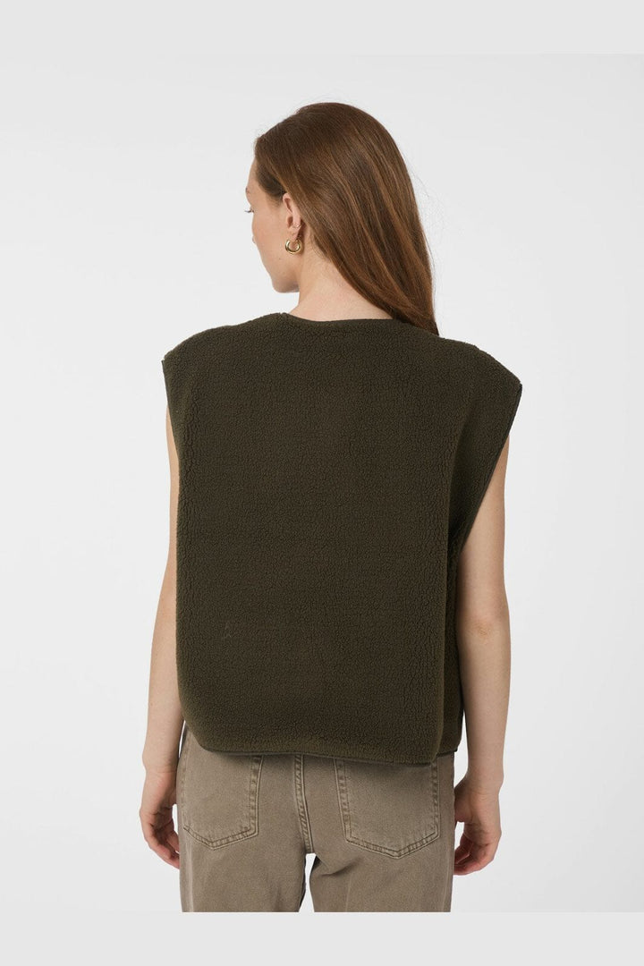 Neo Noir - Mariko Teddy Vest 164594 - 151 - Army
