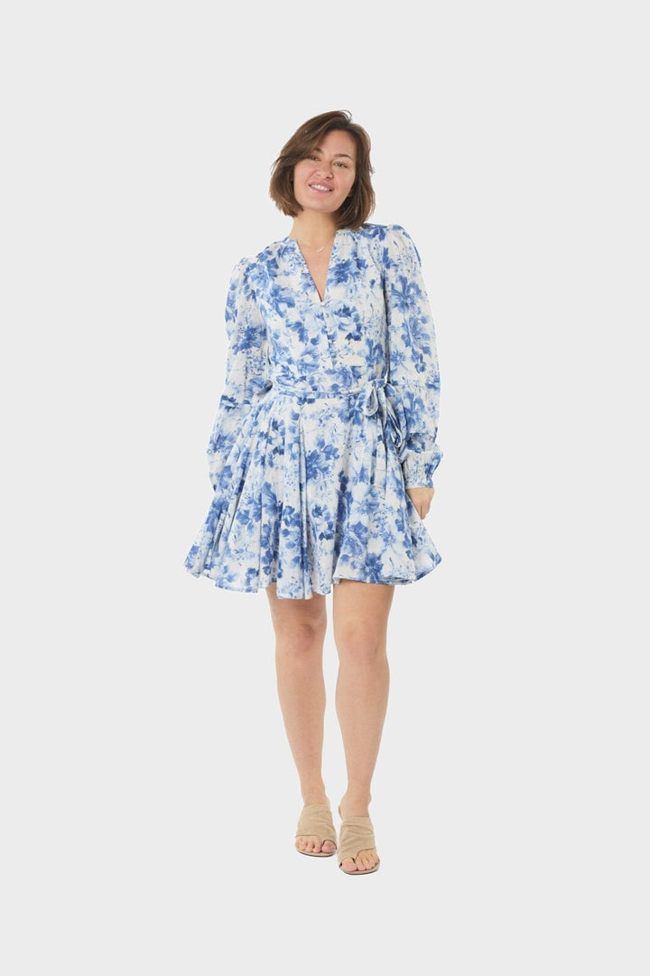 Neo Noir - Marise Print Dress 168743 - 145 - Light Blue