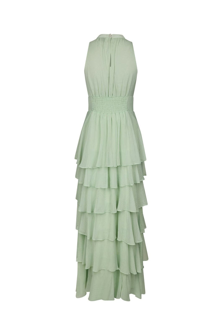 Neo Noir - Marli Solid Chiffon Dress 165640 - 154 - Light Green