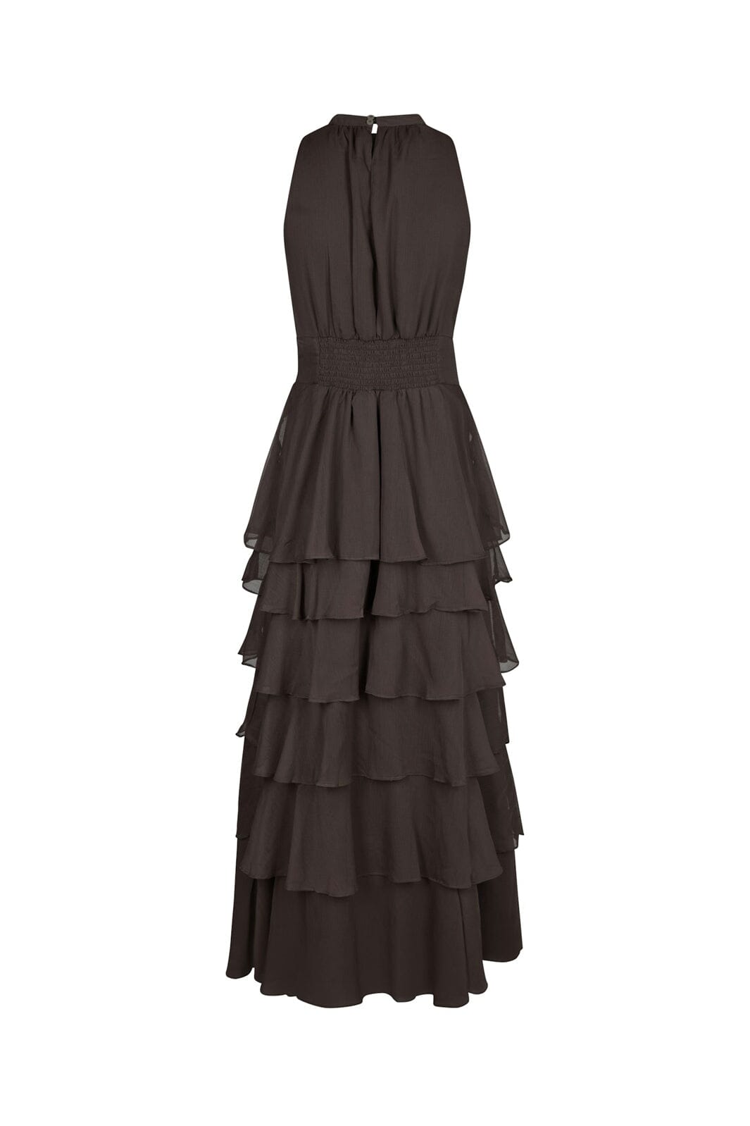 Neo Noir - Marli Solid Chiffon Dress 165640 - 306 - Dusty Brown