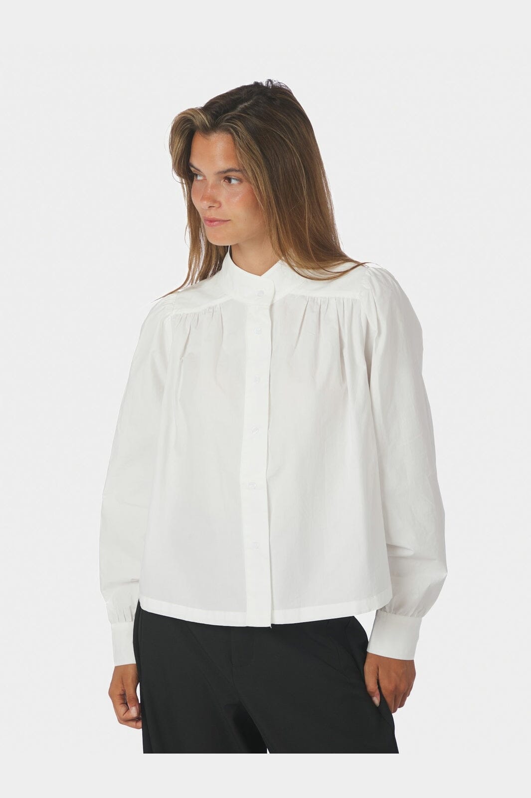 Neo Noir - Melya Poplin Shirt 171025 - 120 - White