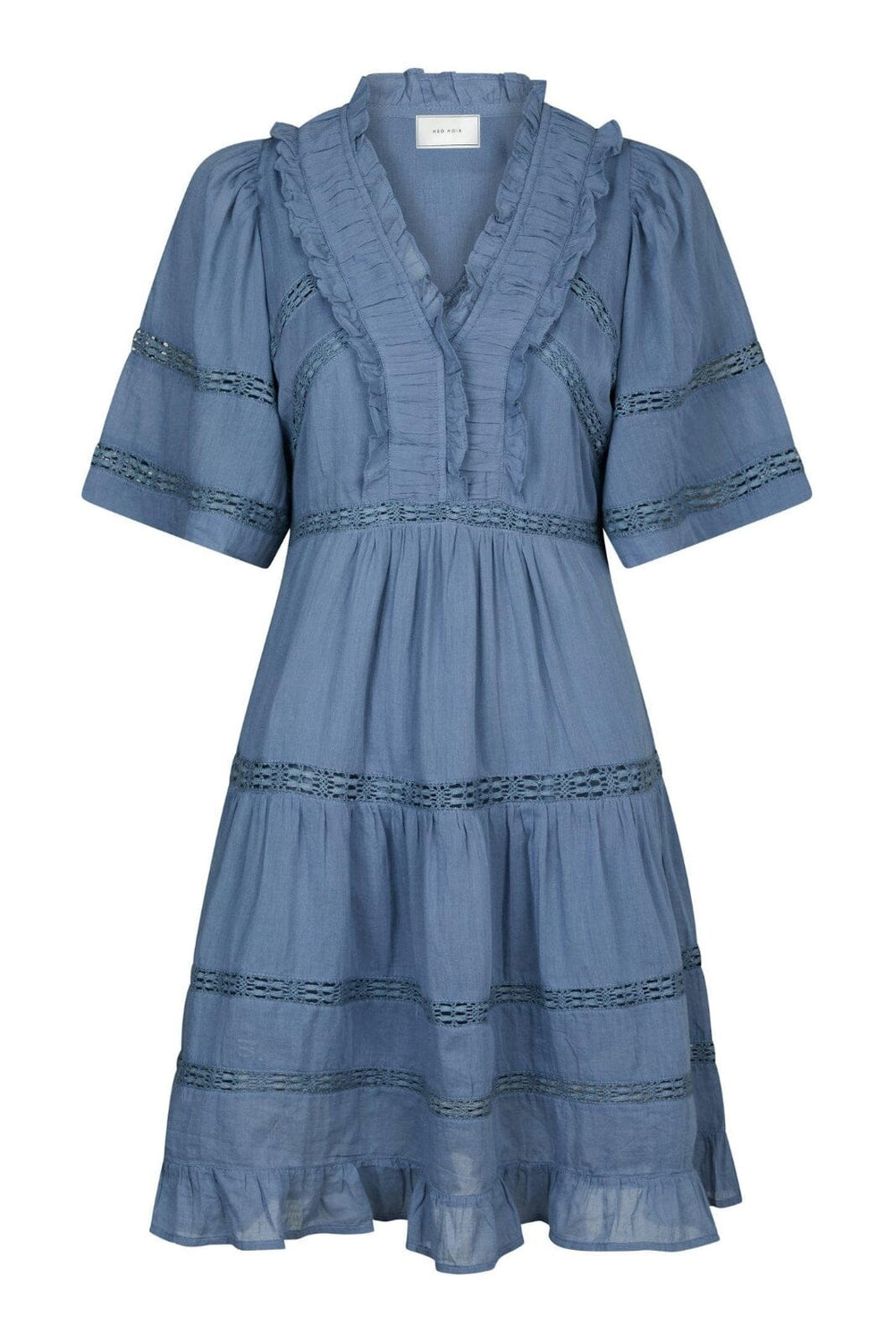 Neo Noir - Milene S Voile Dress 165528 - 407 - Smoke Blue