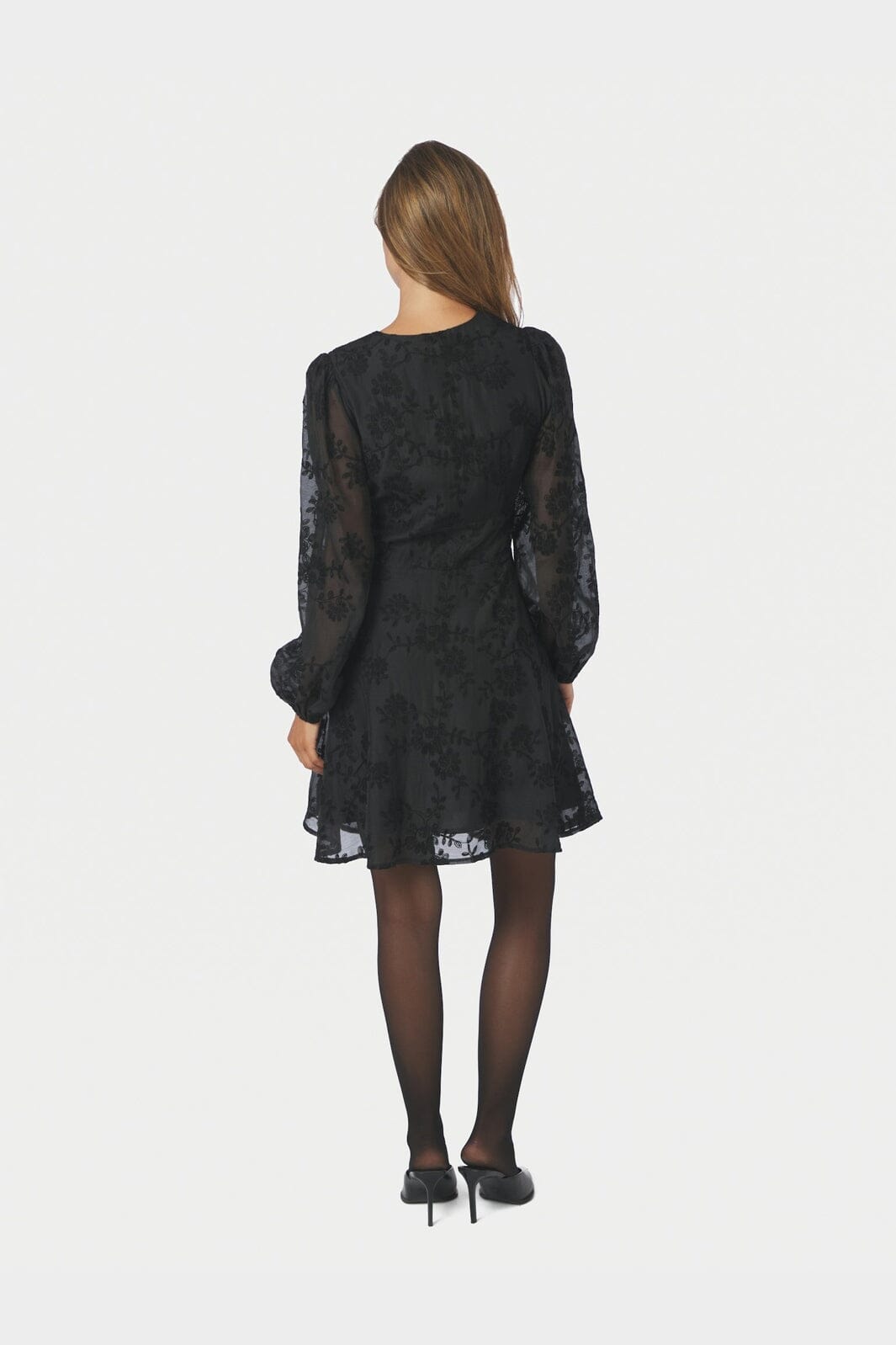 Neo Noir - Milly Embroidery Dress 170738 - 100 - Black