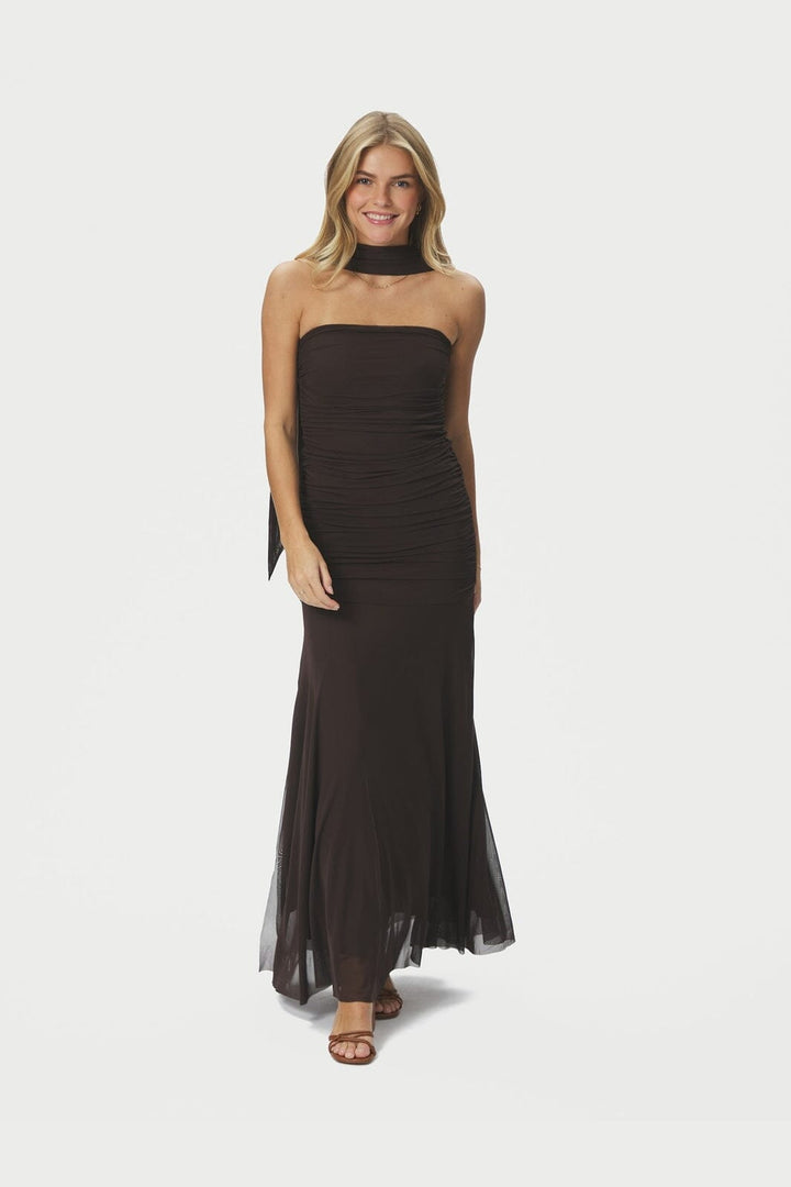 Neo Noir - Misi Mesh Dress 168437 - 210 - Brown