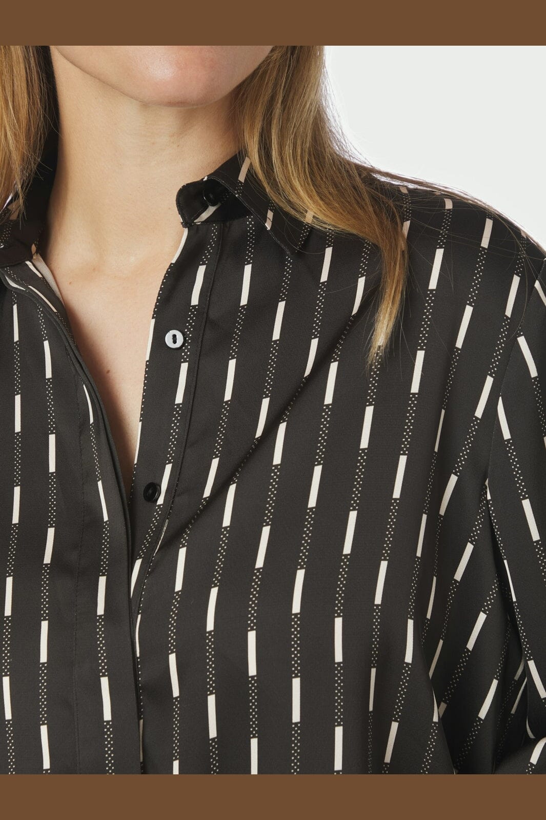 Neo Noir - Mistan Print Shirt 170711 - 676 - Dark Brown