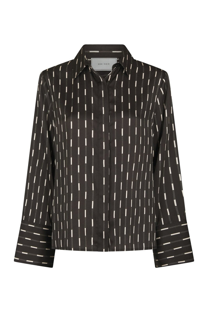 Neo Noir - Mistan Print Shirt 170711 - 676 - Dark Brown