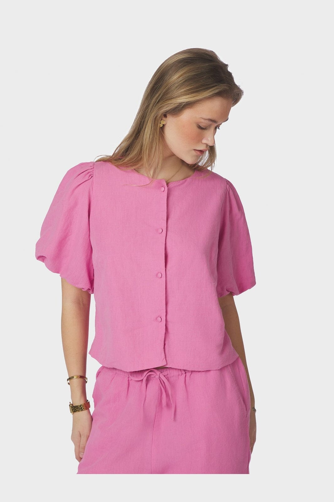 Neo Noir - Moisa Linen Blouse 169314 - 170 - Pink