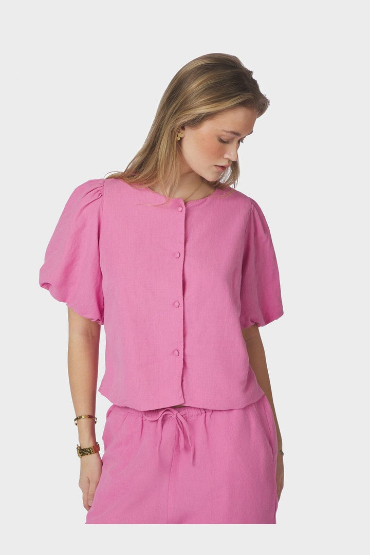 Neo Noir - Moisa Linen Blouse 169314 - 170 - Pink