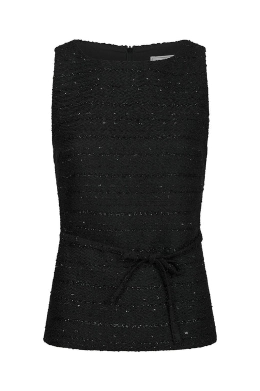 Neo Noir - Nassa Boucle Glitz Top 170369 - 100 - Black