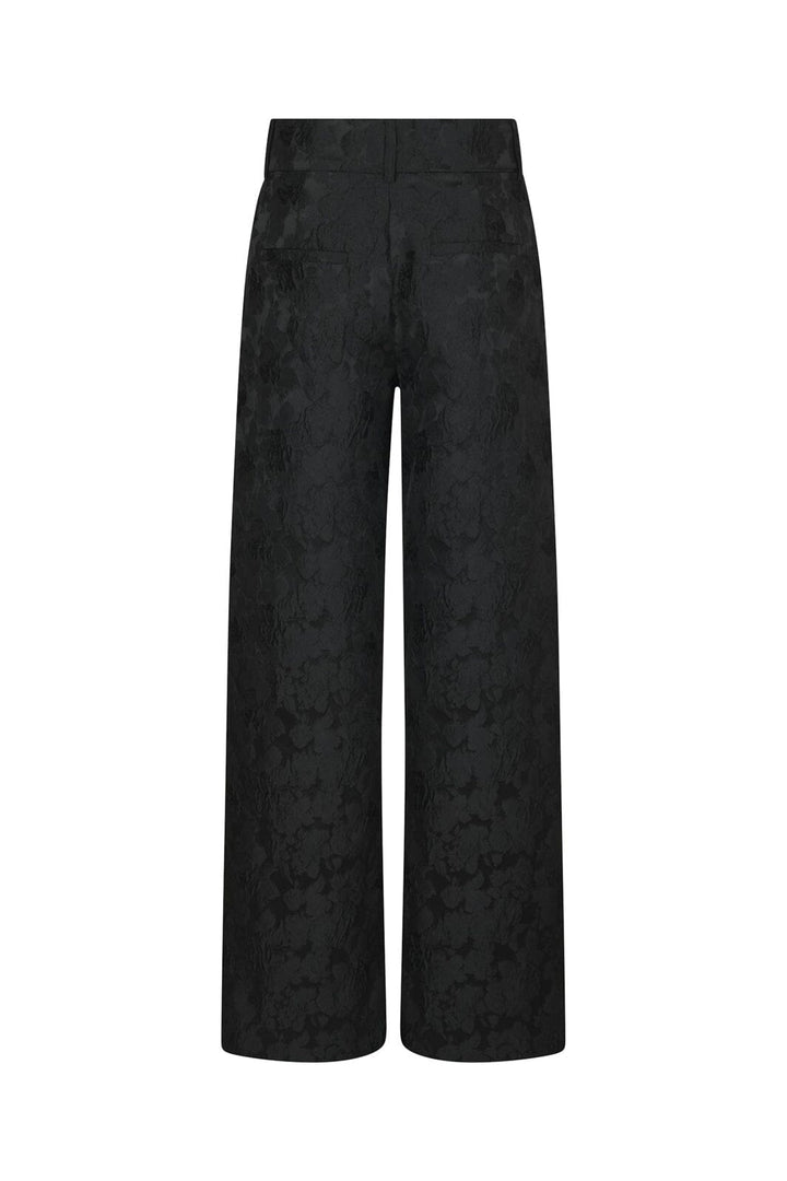 Neo Noir - Nathalie Flower Brocade Pants 171052 - 100 - Black