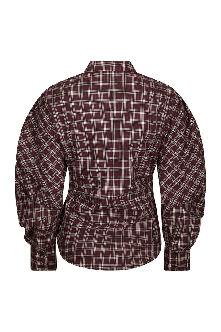 Neo Noir - Neoella Medium Check Shirt 168469 - 182 - Plum